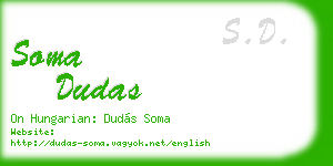 soma dudas business card